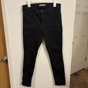 Levi's 311 Shaping Skinny Jeans‎ Women's W30 L30 Black Stretch Denim